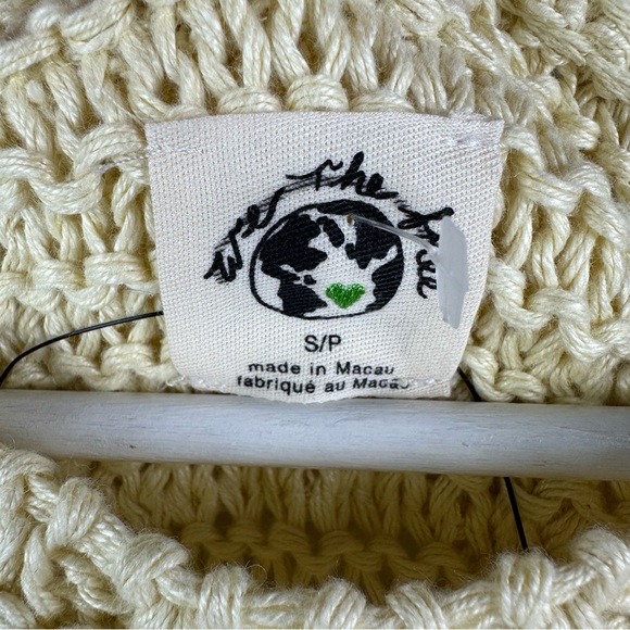 WE THE FREE Heirloom Collection Essential Linen Chunky Knit Crewneck Sweater NEW - Picture 8 of 9